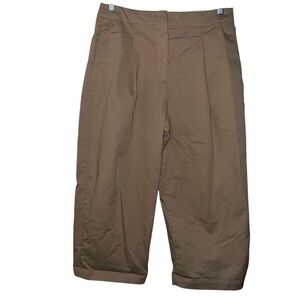 Zara Women's Tan Wide-Leg Pants – Size XL